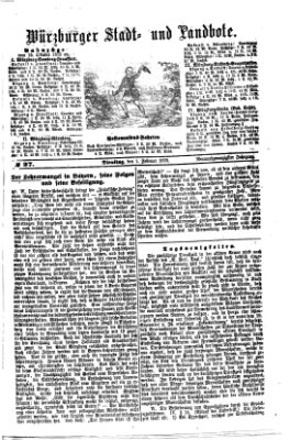 Würzburger Stadt- und Landbote Dienstag 1. Februar 1876