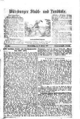 Würzburger Stadt- und Landbote Donnerstag 17. Februar 1876