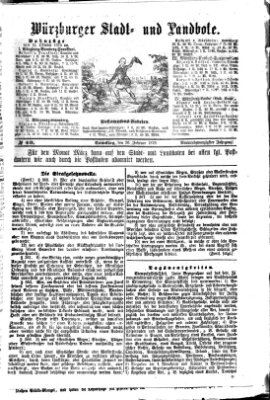 Würzburger Stadt- und Landbote Samstag 26. Februar 1876