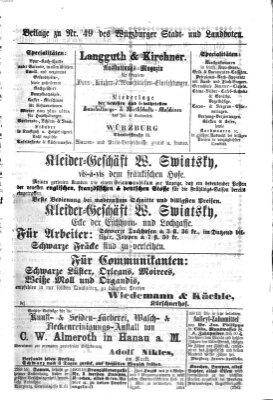 Würzburger Stadt- und Landbote Samstag 26. Februar 1876