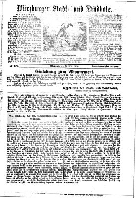 Würzburger Stadt- und Landbote Montag 20. März 1876