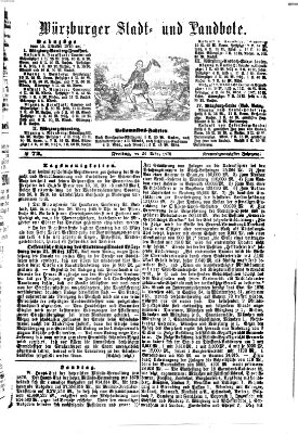 Würzburger Stadt- und Landbote Freitag 24. März 1876