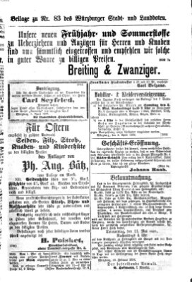 Würzburger Stadt- und Landbote Donnerstag 6. April 1876