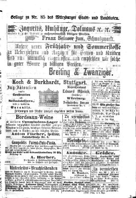 Würzburger Stadt- und Landbote Sonntag 9. April 1876