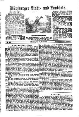 Würzburger Stadt- und Landbote Montag 24. April 1876