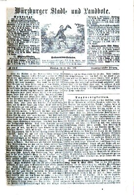 Würzburger Stadt- und Landbote Freitag 12. Mai 1876