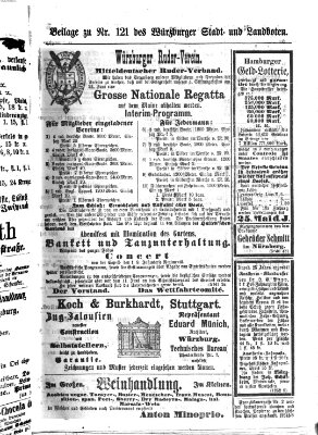 Würzburger Stadt- und Landbote Samstag 20. Mai 1876