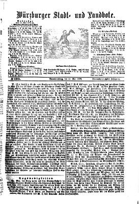 Würzburger Stadt- und Landbote Donnerstag 25. Mai 1876