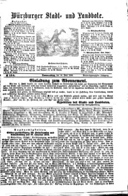 Würzburger Stadt- und Landbote Donnerstag 29. Juni 1876