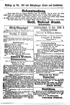 Würzburger Stadt- und Landbote Donnerstag 13. Juli 1876