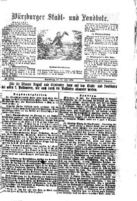 Würzburger Stadt- und Landbote Samstag 22. Juli 1876