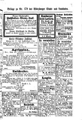 Würzburger Stadt- und Landbote Freitag 28. Juli 1876