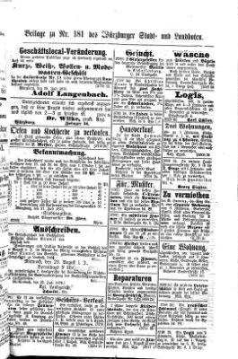 Würzburger Stadt- und Landbote Montag 31. Juli 1876