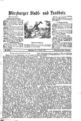 Würzburger Stadt- und Landbote Montag 7. August 1876