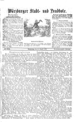 Würzburger Stadt- und Landbote Samstag 12. August 1876