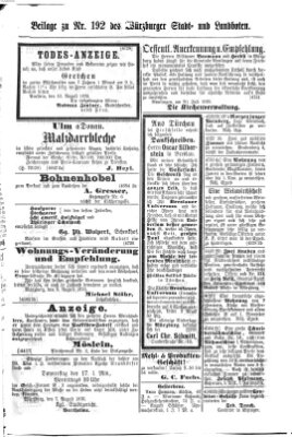 Würzburger Stadt- und Landbote Samstag 12. August 1876