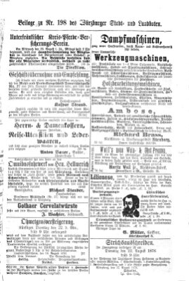 Würzburger Stadt- und Landbote Samstag 19. August 1876