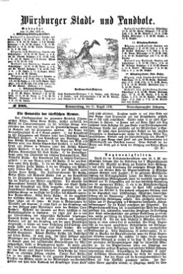 Würzburger Stadt- und Landbote Donnerstag 31. August 1876