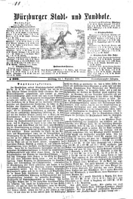 Würzburger Stadt- und Landbote Freitag 1. September 1876