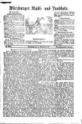 Würzburger Stadt- und Landbote Dienstag 12. September 1876