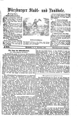 Würzburger Stadt- und Landbote Mittwoch 13. September 1876