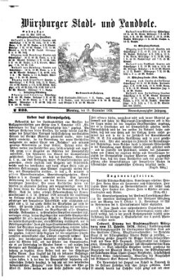 Würzburger Stadt- und Landbote Montag 18. September 1876