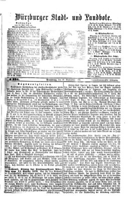 Würzburger Stadt- und Landbote Dienstag 19. September 1876