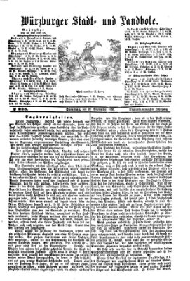 Würzburger Stadt- und Landbote Samstag 23. September 1876