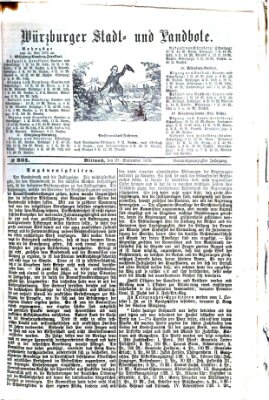 Würzburger Stadt- und Landbote Mittwoch 27. September 1876