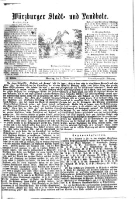 Würzburger Stadt- und Landbote Montag 2. Oktober 1876