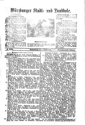 Würzburger Stadt- und Landbote Donnerstag 5. Oktober 1876