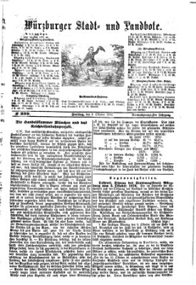 Würzburger Stadt- und Landbote Freitag 6. Oktober 1876