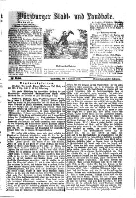 Würzburger Stadt- und Landbote Samstag 7. Oktober 1876