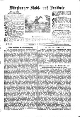 Würzburger Stadt- und Landbote Freitag 13. Oktober 1876