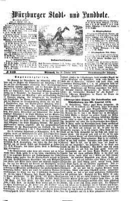 Würzburger Stadt- und Landbote Mittwoch 18. Oktober 1876