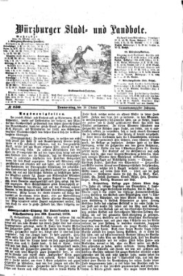 Würzburger Stadt- und Landbote Donnerstag 19. Oktober 1876