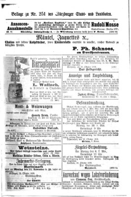 Würzburger Stadt- und Landbote Freitag 20. Oktober 1876