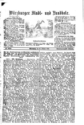 Würzburger Stadt- und Landbote Mittwoch 25. Oktober 1876