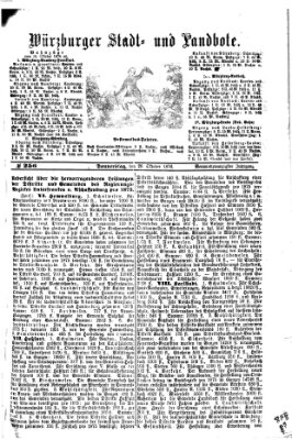 Würzburger Stadt- und Landbote Donnerstag 26. Oktober 1876