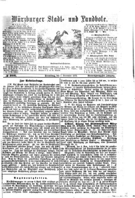 Würzburger Stadt- und Landbote Dienstag 7. November 1876