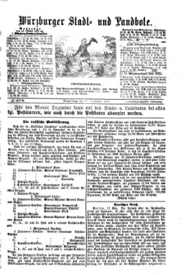 Würzburger Stadt- und Landbote Dienstag 21. November 1876