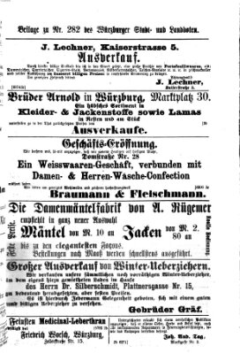 Würzburger Stadt- und Landbote Samstag 25. November 1876