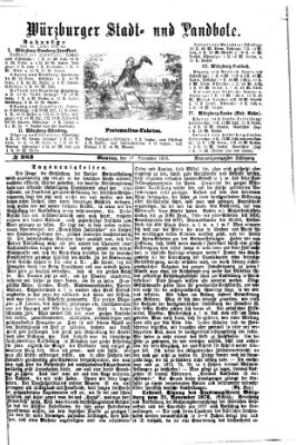 Würzburger Stadt- und Landbote Montag 27. November 1876