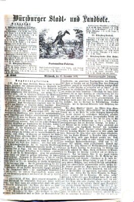 Würzburger Stadt- und Landbote Mittwoch 29. November 1876