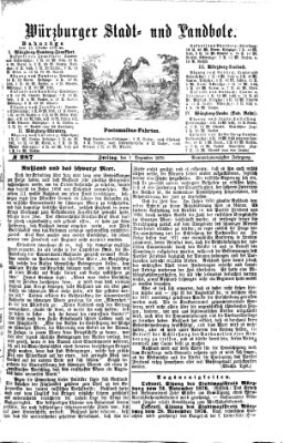 Würzburger Stadt- und Landbote Freitag 1. Dezember 1876