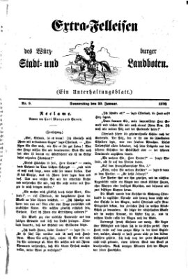 Extra-Felleisen (Würzburger Stadt- und Landbote) Donnerstag 20. Januar 1876