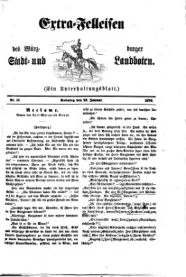 Extra-Felleisen (Würzburger Stadt- und Landbote) Sonntag 23. Januar 1876