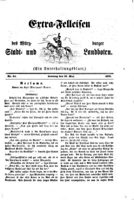 Extra-Felleisen (Würzburger Stadt- und Landbote) Sonntag 28. Mai 1876