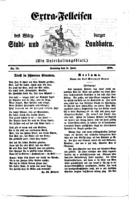 Extra-Felleisen (Würzburger Stadt- und Landbote) Sonntag 11. Juni 1876