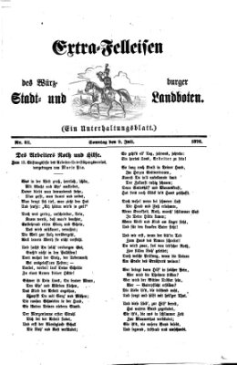 Extra-Felleisen (Würzburger Stadt- und Landbote) Sonntag 9. Juli 1876